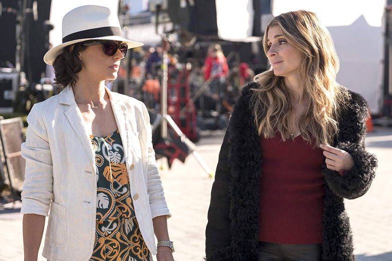 Constance Zimmer and Shiri Appleby in UnREAL.